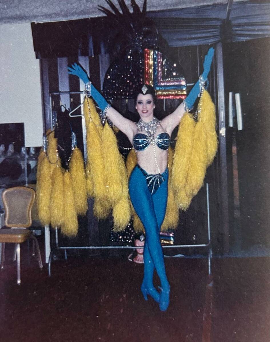 Scarlett Grable backstage at the Tropicana in January 1989. (Scarlett Grable)