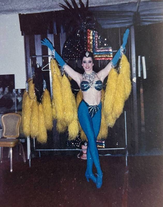 Scarlett Grable backstage at the Tropicana in January 1989. (Scarlett Grable)