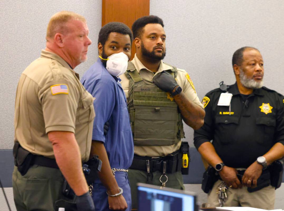Deobra Redden, who was captured on video attacking a Las Vegas judge in January, appears in cou ...