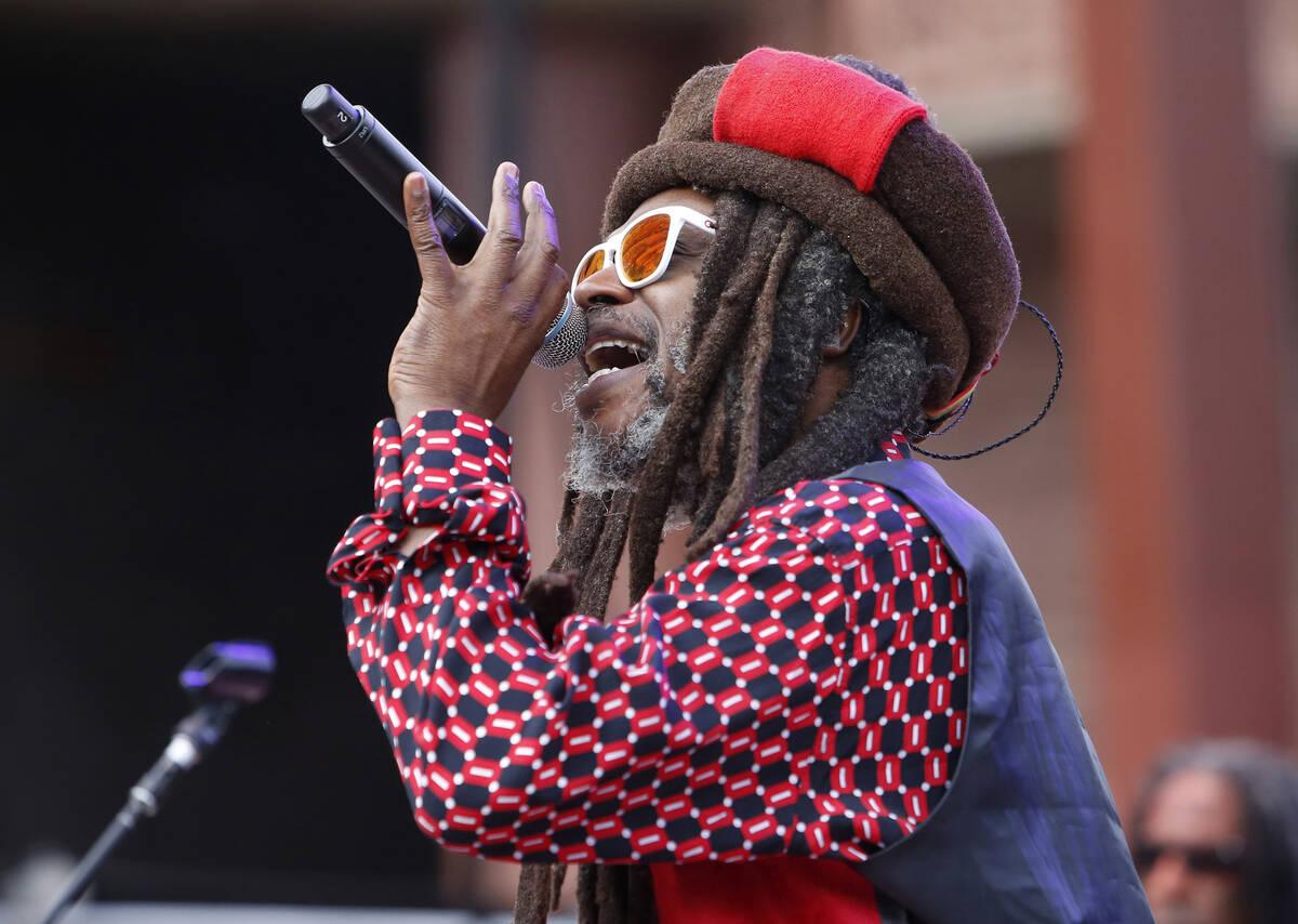 Steel Pulse singer Selwyn Brown performs at Reggae on the Rocks at Red Rocks Amphitheatre on Sa ...