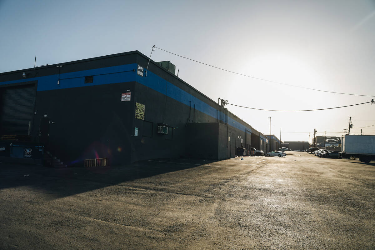 An industrial warehouse is seen on Thursday, April 4, 2024, in Las Vegas. (Madeline Carter/Las ...