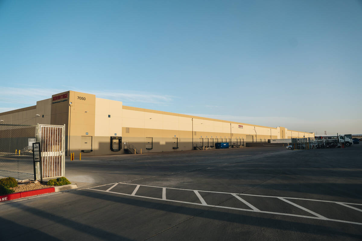 An industrial warehouse is seen on Thursday, April 4, 2024, in Las Vegas. (Madeline Carter/Las ...