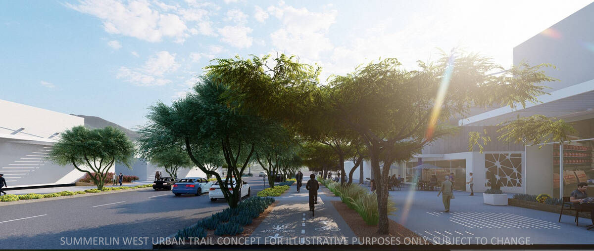 Summerlin A new urban land trail design is being incorporated into select areas of Summerlin t ...