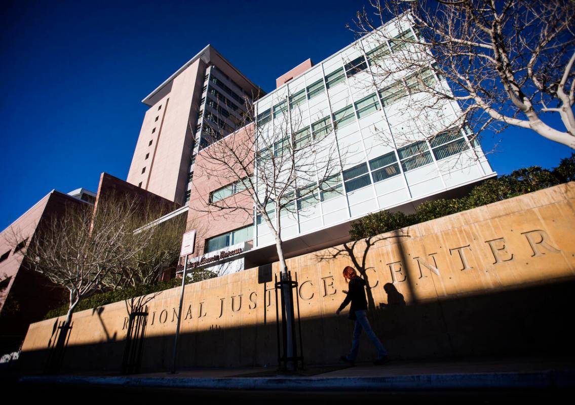 The Regional Justice Center,200 Lewis Avenue, as seen on Tuesday, Jan. 14, 2014. (Jeff Scheid/L ...