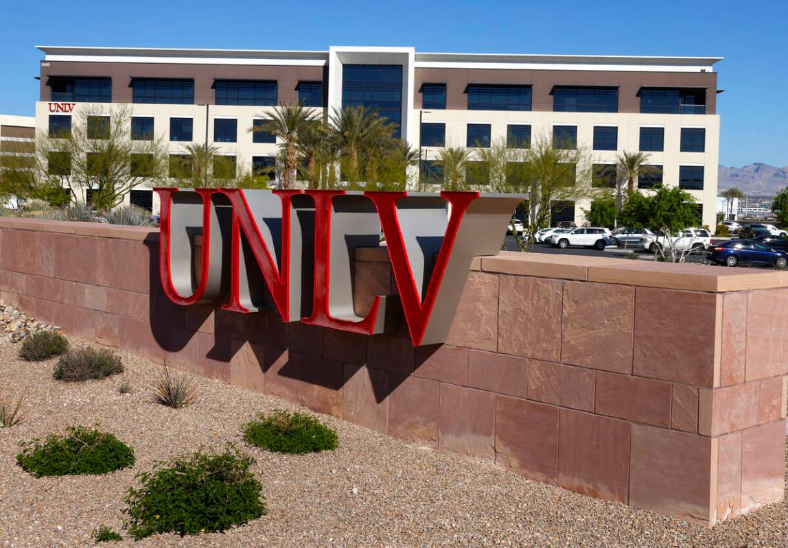 UNLV Black Fire Innovation, the first flagship tech building, is pictured at the Harry Reid Res ...