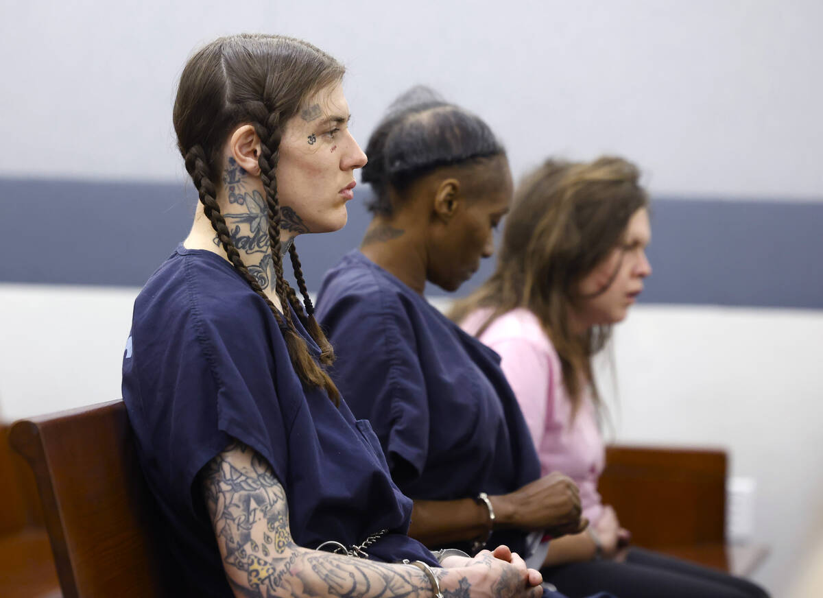 Kayla Alery, left, who is accused in a random killing of a carpet cleaning employee, appears in ...