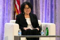 Supreme Court Justice Sonia Sotomayor attends a panel discussion at the winter meeting of the N ...