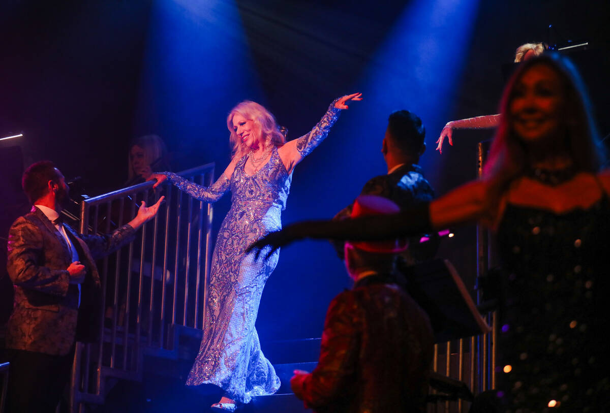 Diane Varney enters the stage during dress rehearsal for FOLLIES, a broadway musical at Access ...