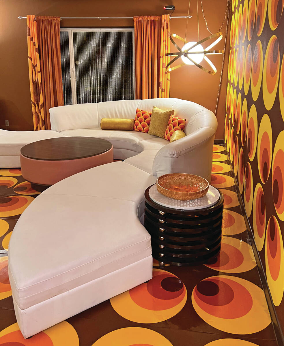 The 1960s come alive with geometric shapes, bright shades of the color orange and a curricular ...