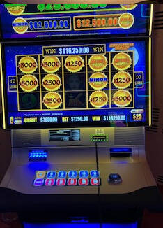 This is one of eight slot jackpots one player won Tuesday, April 9, 2024, at Caesars Palace in ...