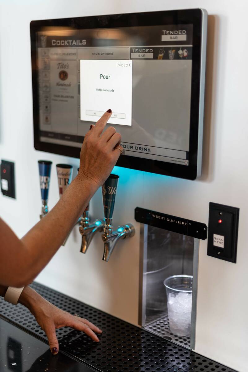 TendedBar’s automated cocktail dispenser uses facial recognition to identify customers, and k ...