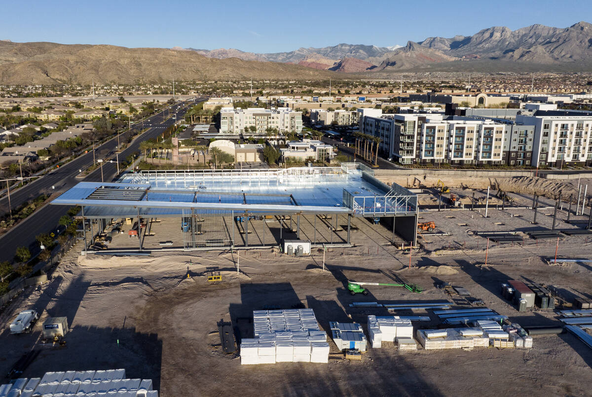 Construction is underway for Howard Hughes Holdings building, a new 7.3 acre retail center in S ...