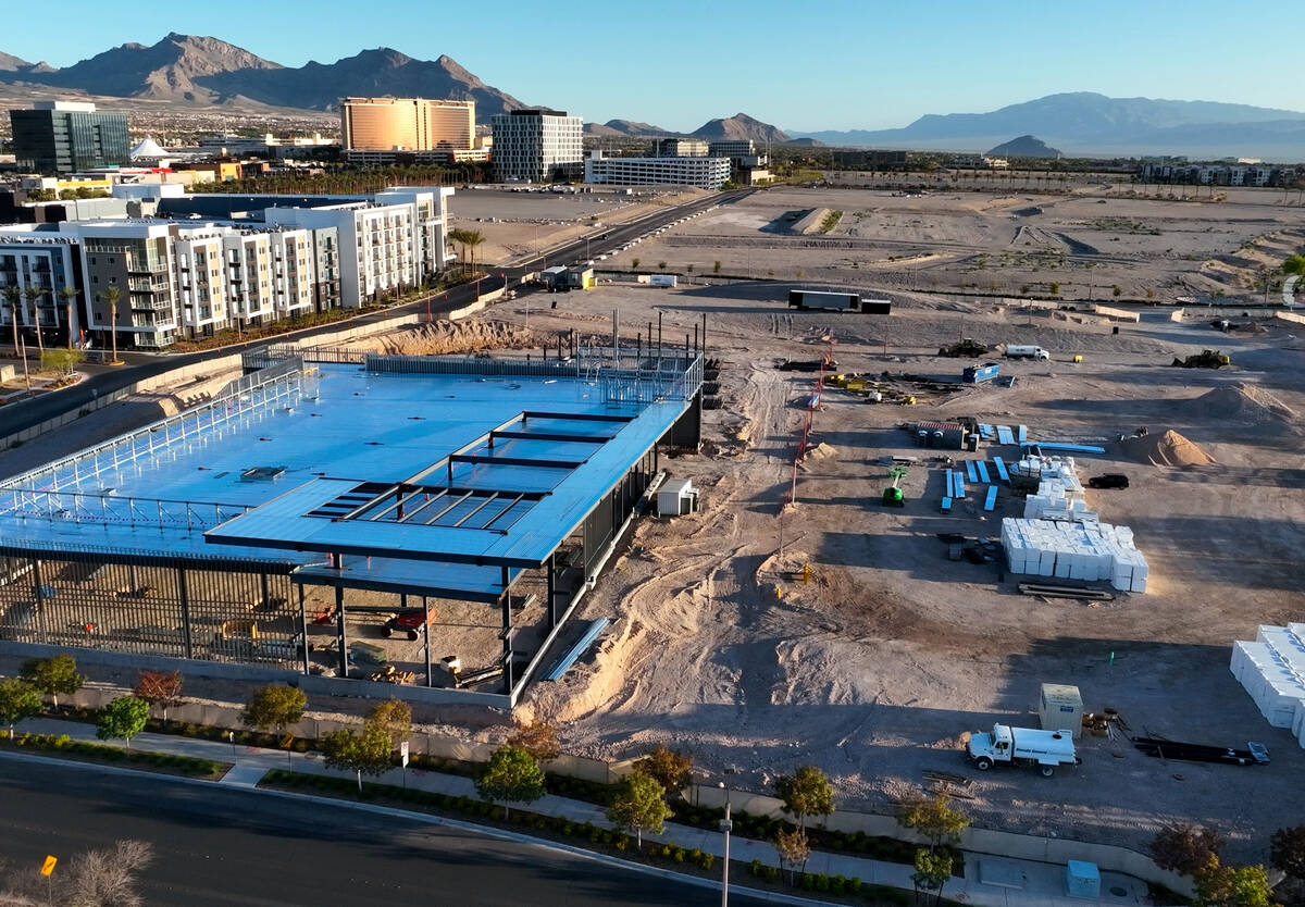Construction is underway for Howard Hughes Holdings building, a new 7.3 acre retail center in S ...