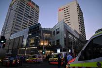 Emergency services are seen at Bondi Junction after multiple people were stabbed inside the Wes ...