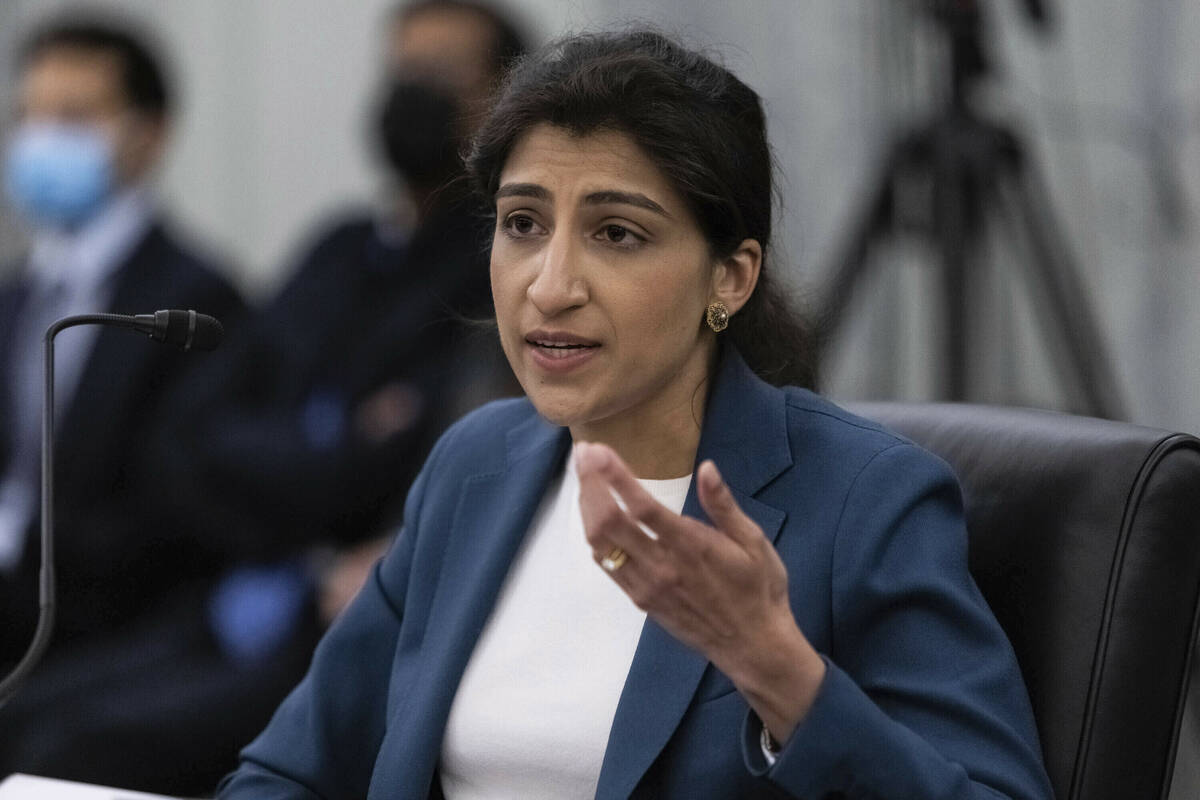 Lina Khan, then a nominee for Commissioner of the Federal Trade Commission, speaks during a hea ...