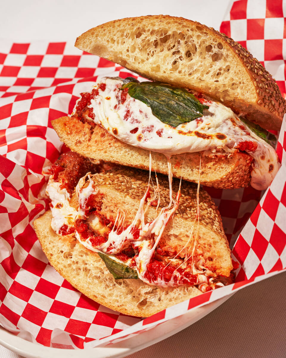 A chicken Parm sandwich from Parm Famous Italian, set to open in spring 2024 in Proper Eats Foo ...