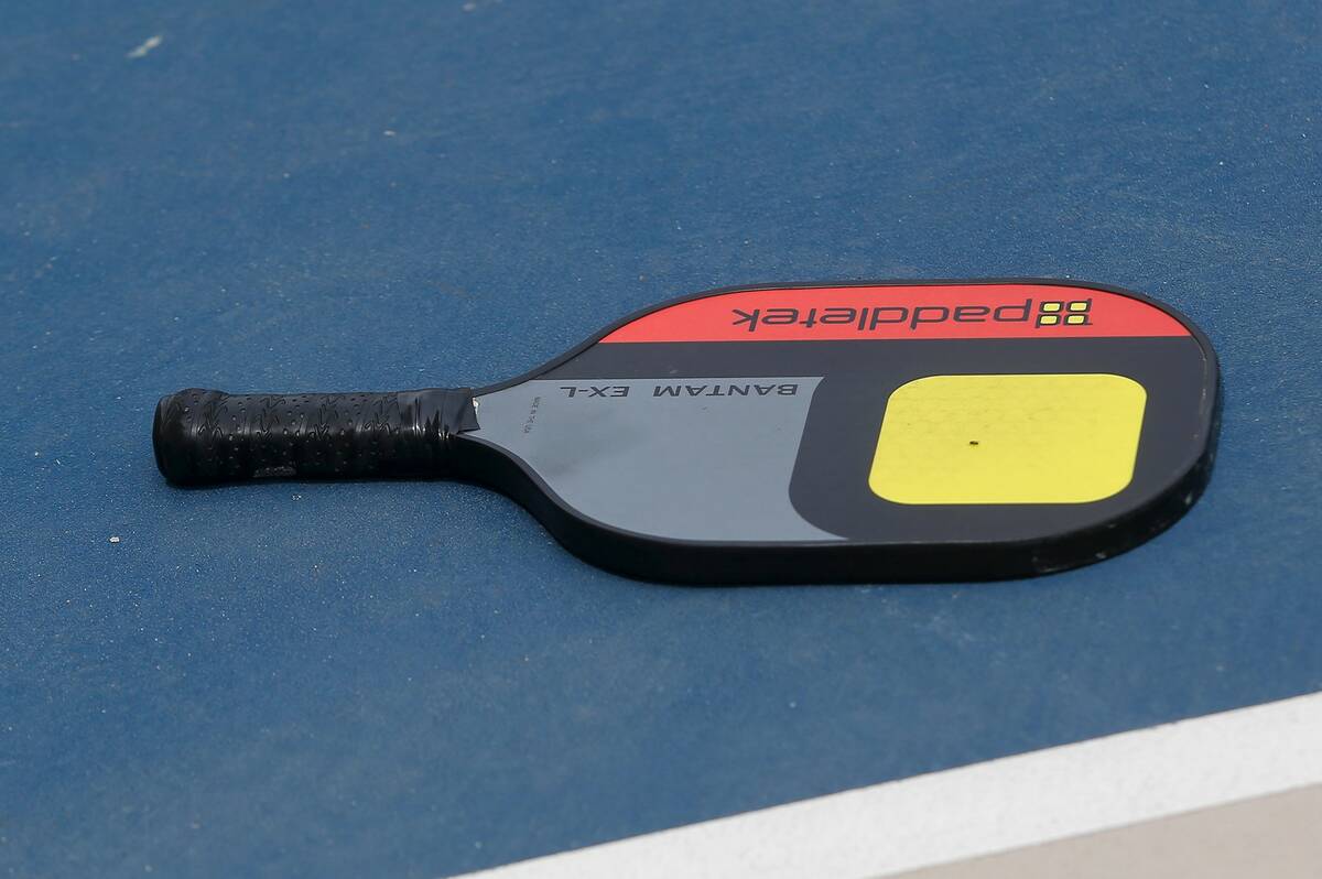 A pickleball paddle (Las Vegas Review-Journal)