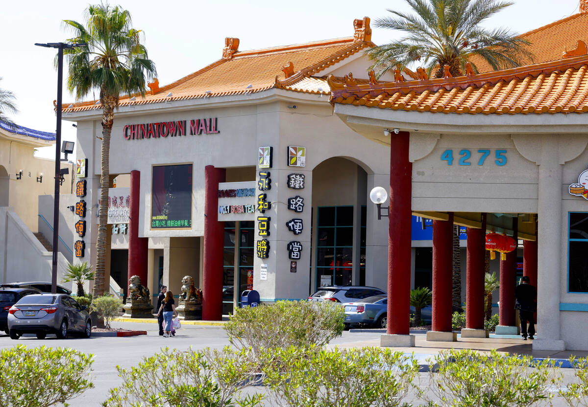 Chinatown Mall on Spring Mountain Road is pictured, on Friday, April 12, 2024, in Las Vegas. Cl ...