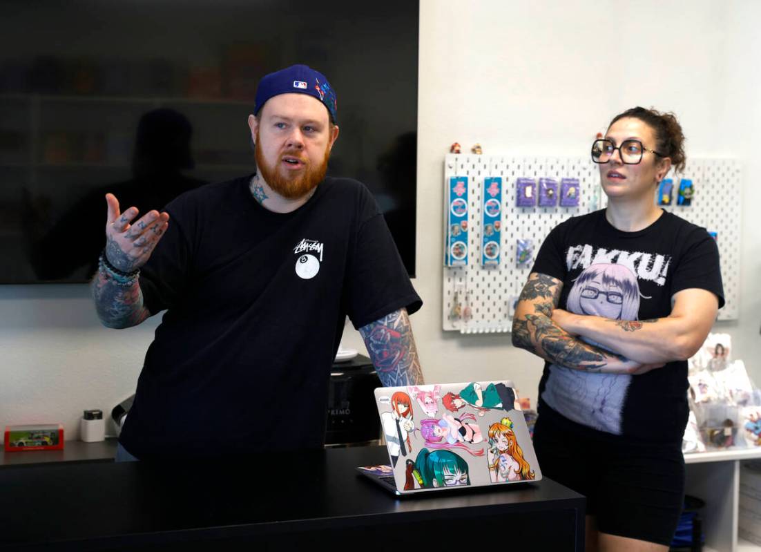 Manga Hole, a small boutique specializing in Manga, Art Toys, Exotic Snacks, founder Brendan He ...