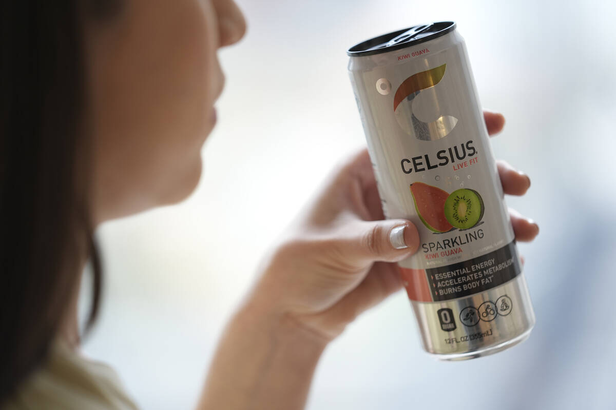 A can of Celsius, a fitness drink that is supposed to accelerate metabolism and burn body fat, ...