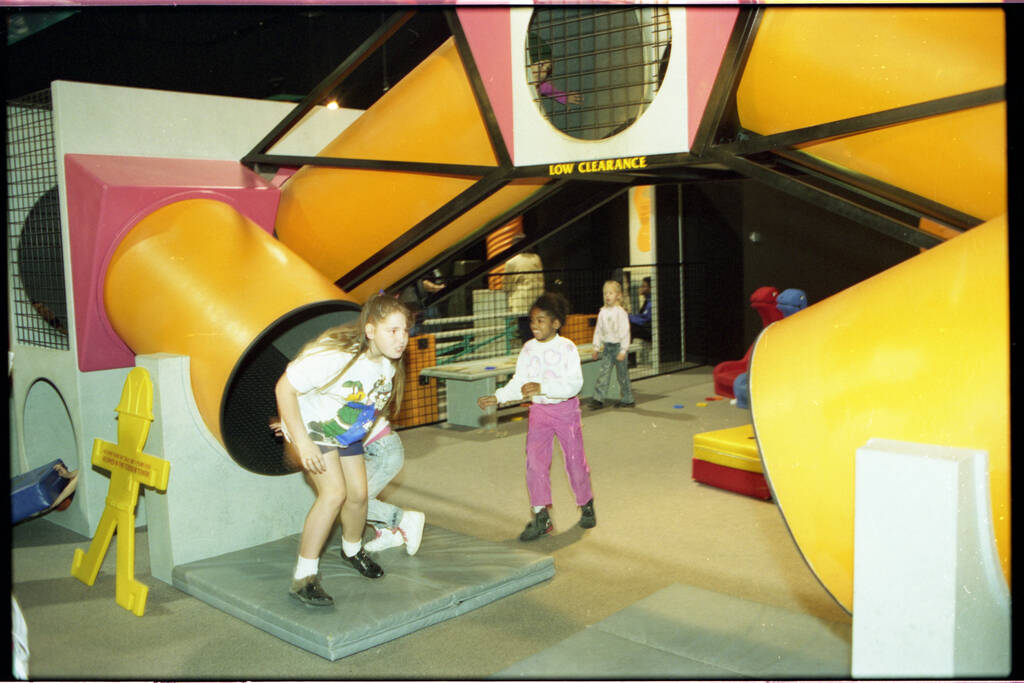 Children play at the Lied Discovery Children's Museum on Jan. 17, 1984. (Jim Laurie/Las Vegas R ...