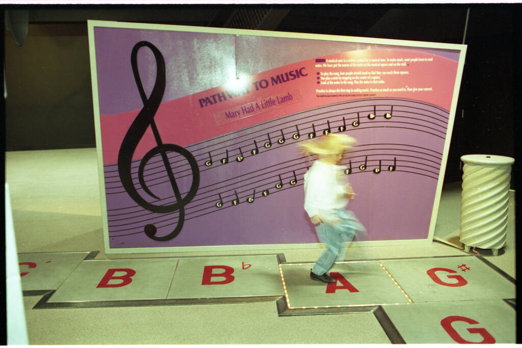 A child plays at the Lied Discovery Children's Museum on Jan. 17, 1984. (Jim Laurie/Las Vegas R ...