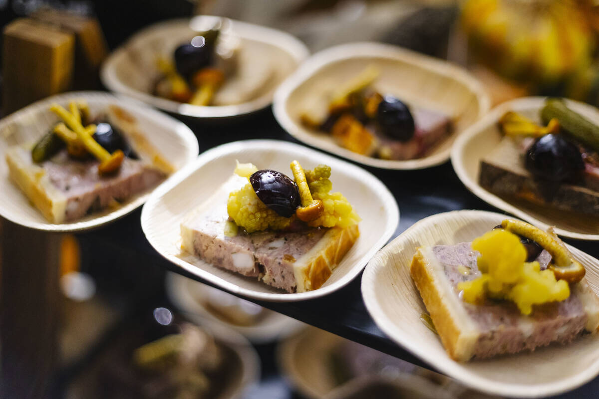 Bites from the 2023 Vegas Unstripped food and drink festival in downtown Las Vegas. In 2024, th ...
