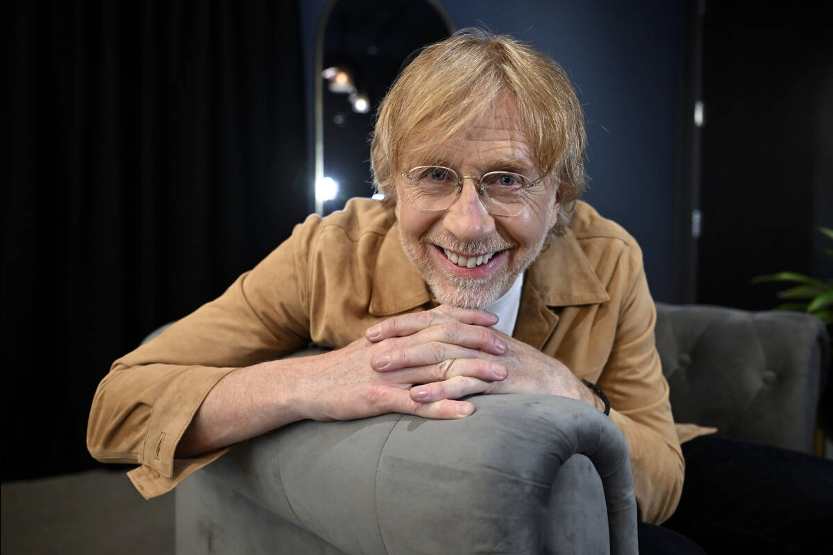 Trey Anastasio, guitarist and singer-songwriter of the band Phish, poses for a photograph durin ...