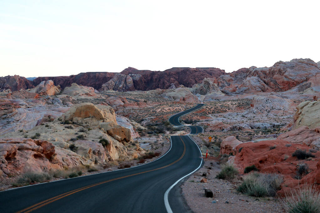A view of Valley of Fire State Park on Sunday in Overton, Nevada, Feb. 4, 2018. (Andrea Cornejo ...