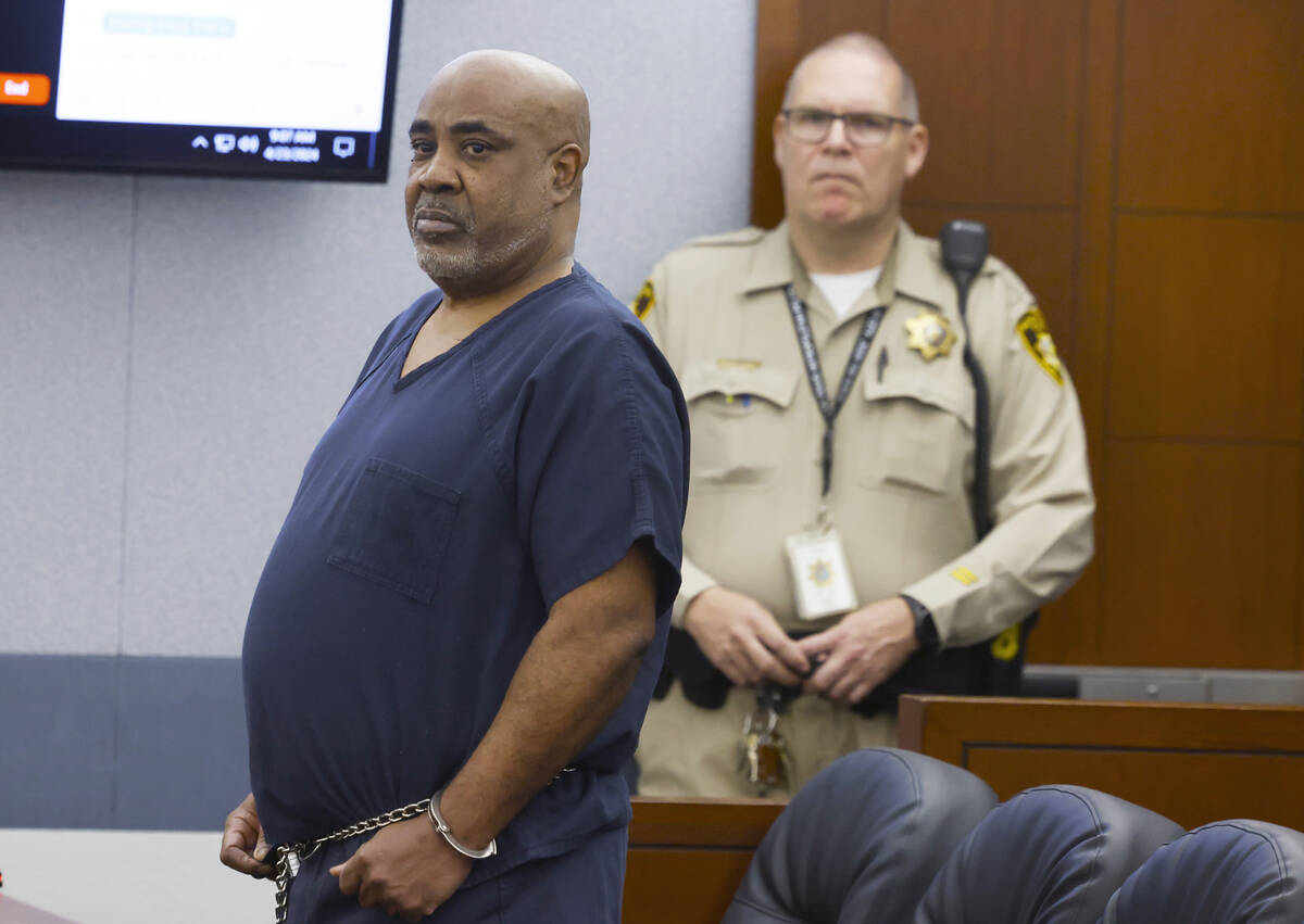 Duane Davis, who is accused of orchestrating the 1996 slaying of hip-hop icon Tupac Shakur, app ...