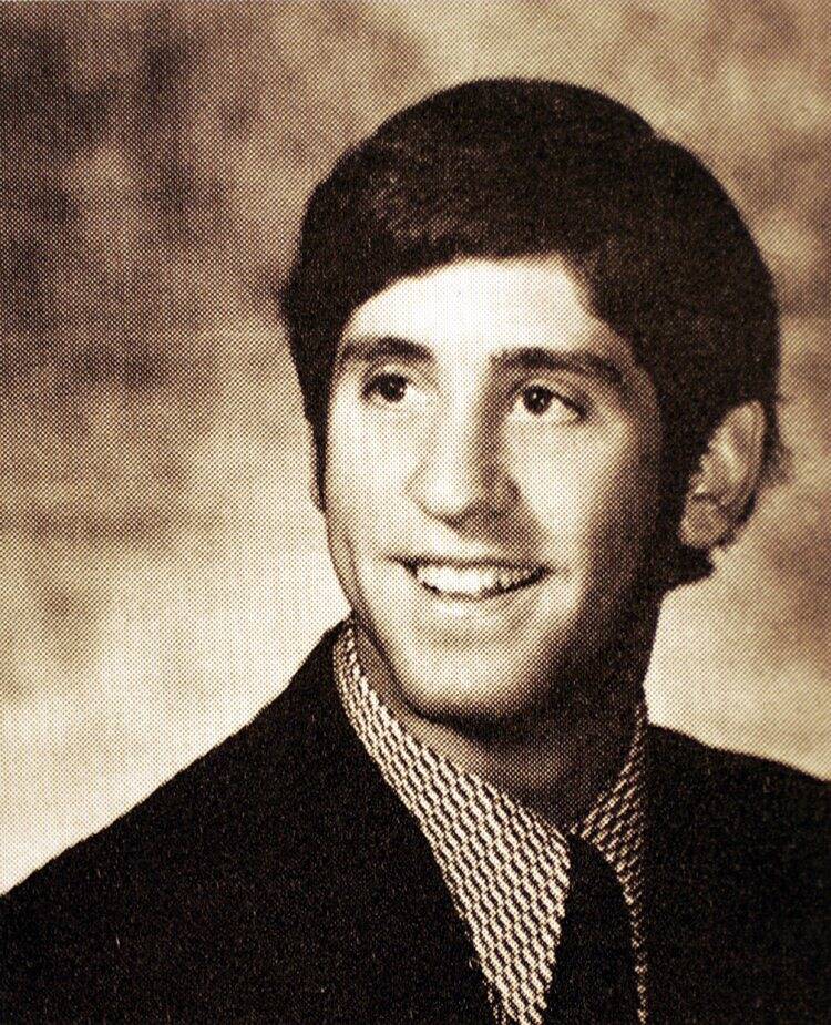 Danny Gans is shown in his 1974 yearbook picture as a senior at Torrance High School in Torranc ...