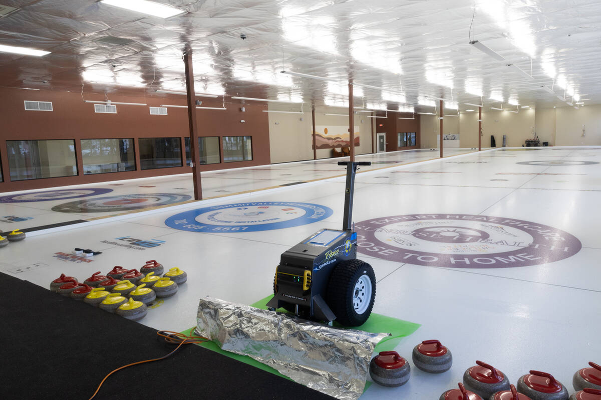 The CurlVegas curling facility on Thursday, April 25, 2024, in Las Vegas. (Ellen Schmidt/Las Ve ...