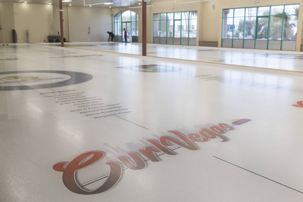 The CurlVegas curling facility on Thursday, April 25, 2024, in Las Vegas. (Ellen Schmidt/Las Ve ...