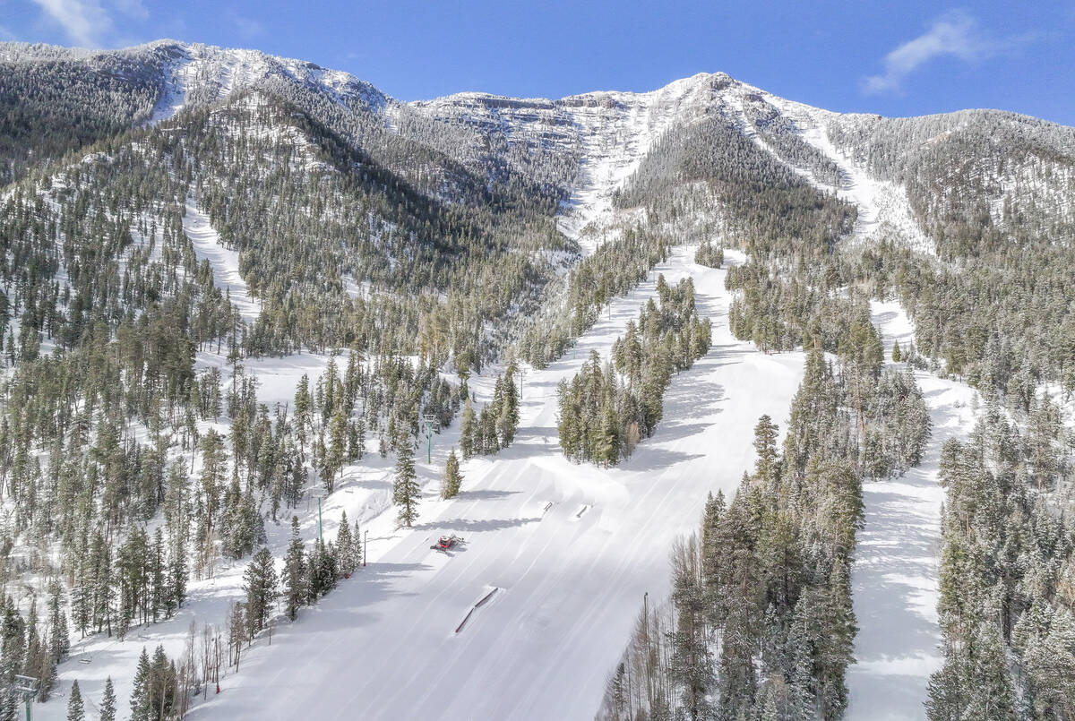 Lee Canyon has received 221 inches of snow this season, allowing officials to extended winter s ...