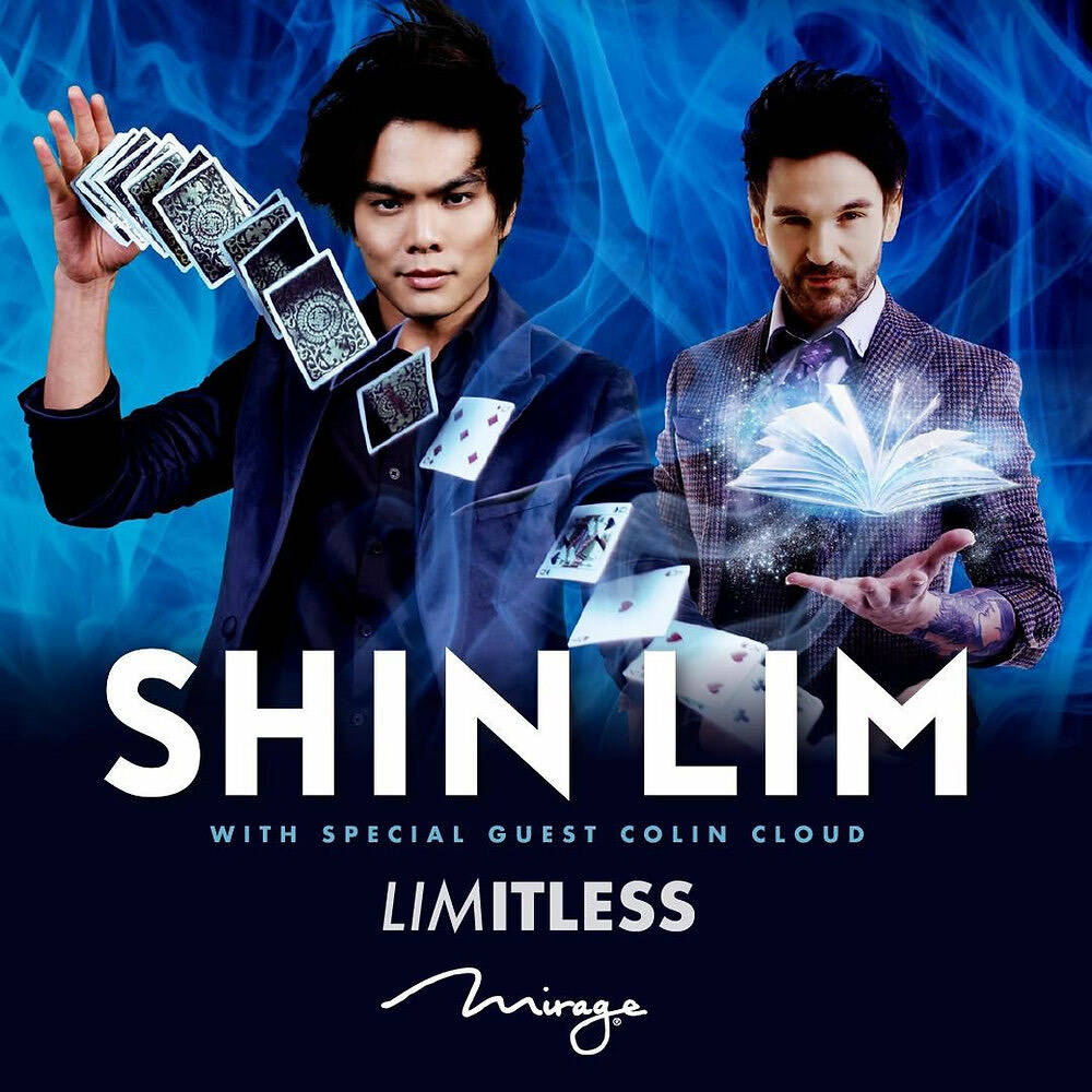 An early promotional shot of illusionist Shin Lim, left, and guest star Colin Cloud. (Review-Jo ...