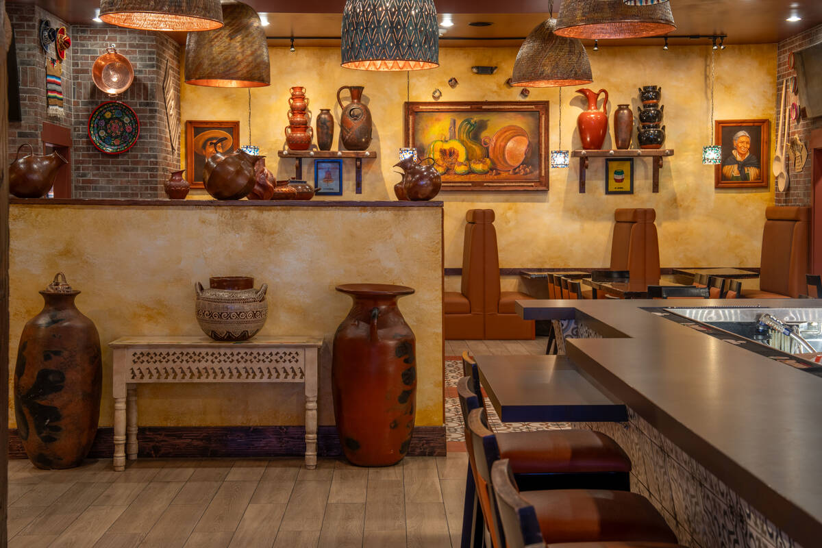 The dining room at Lindo Michoacan opening May 2, 2024, at Palace Station in Las Vegas. (Statio ...