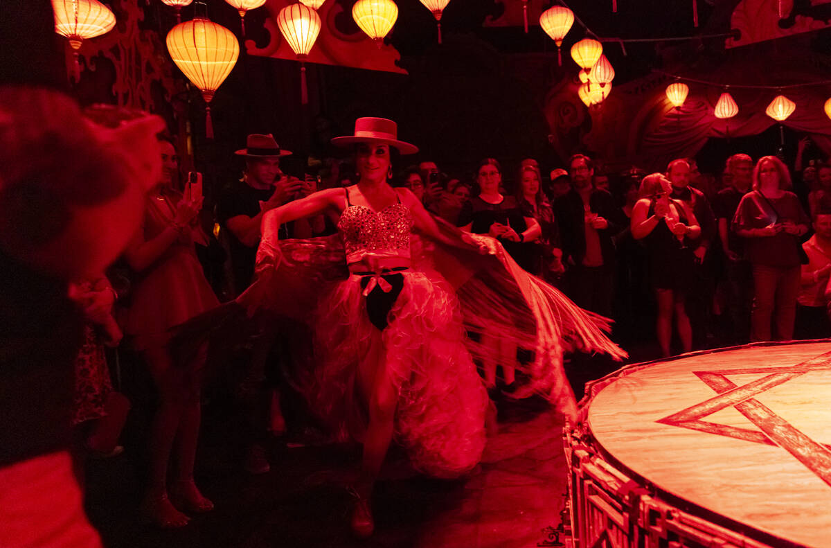 Artistic director and dancer Patricia Bouchebel performs during the closing night of Lost Spiri ...