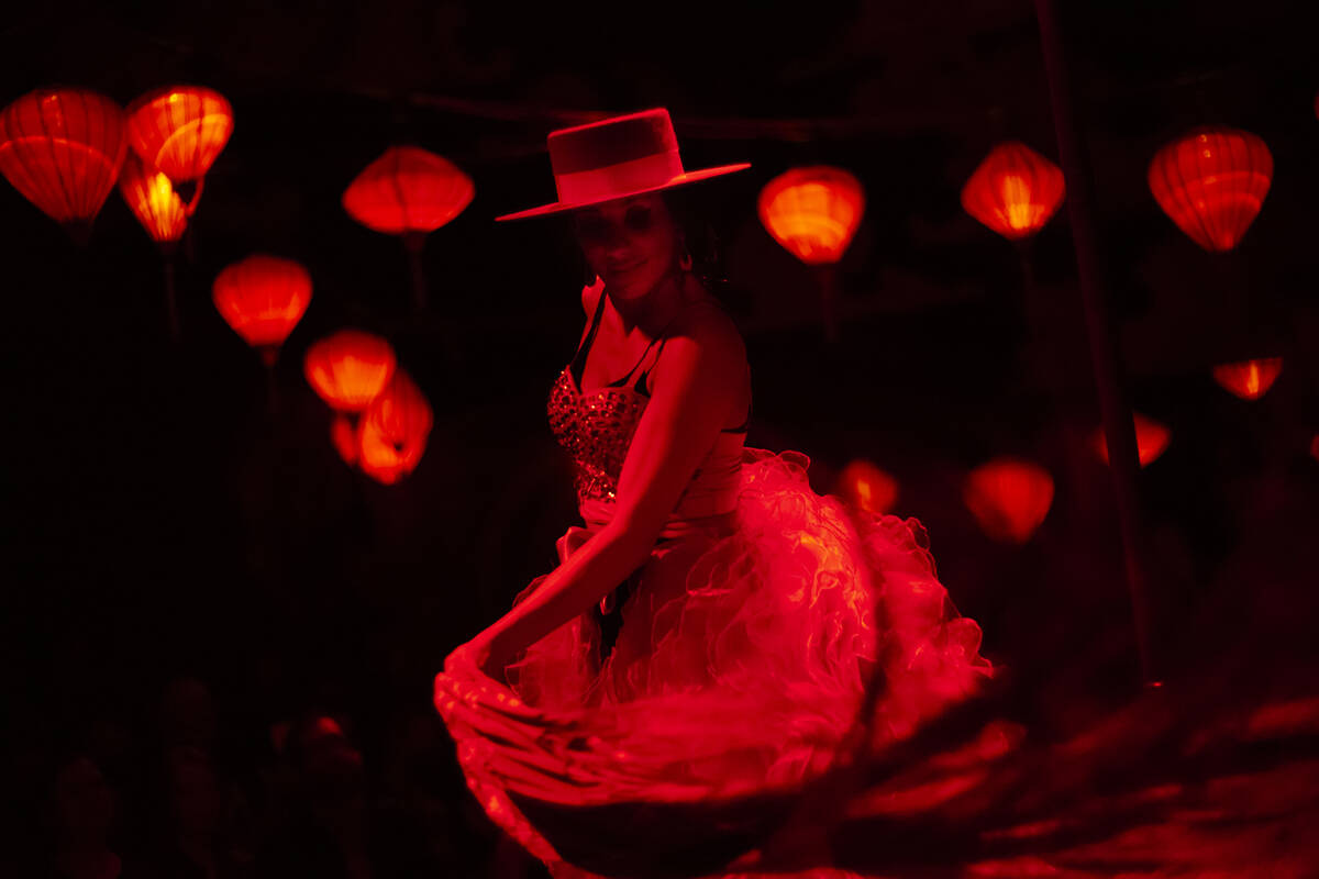 Artistic director and dancer Patricia Bouchebel performs during the closing night of Lost Spiri ...