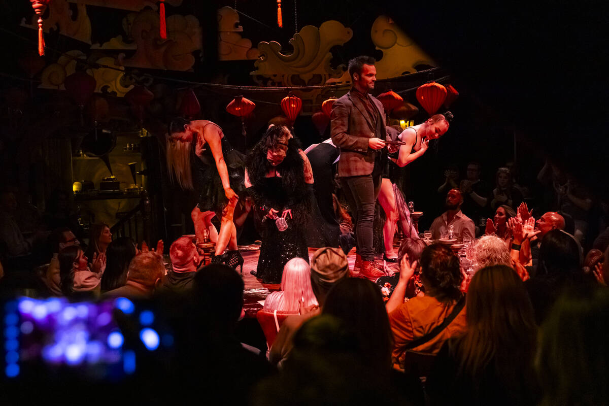 The cast of The Seance Room show stands for the final curtain call on the closing night of Lost ...