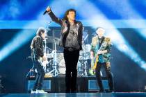 Mick Jagger of the Rolling Stones performs during the first night of the U.S. leg of their &quo ...