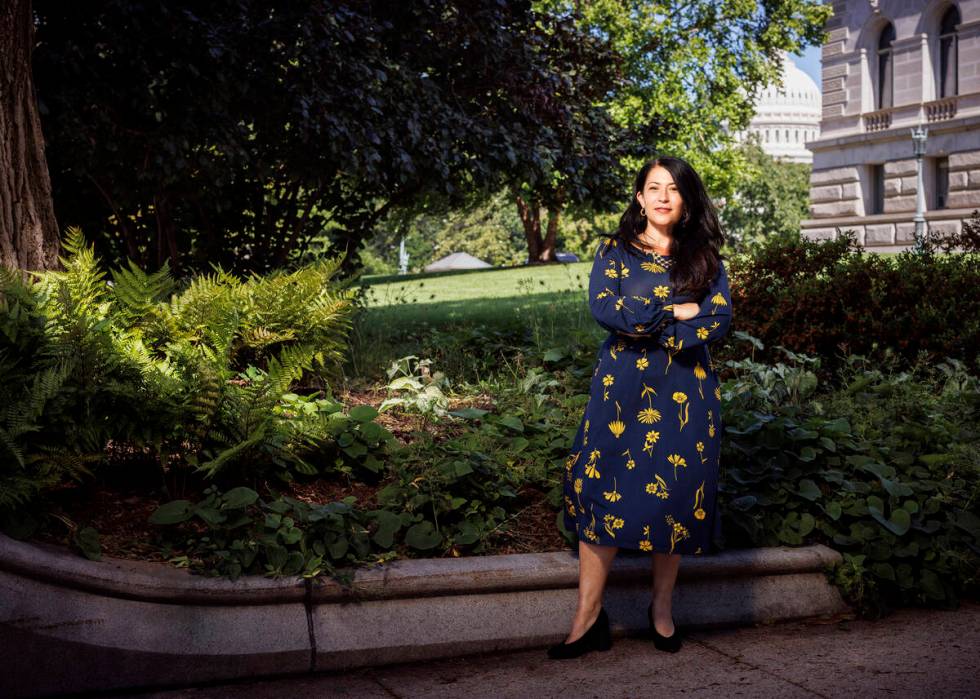 In this undated photo provided by the Library of Congress, Ada Limón poses for a portrait ...