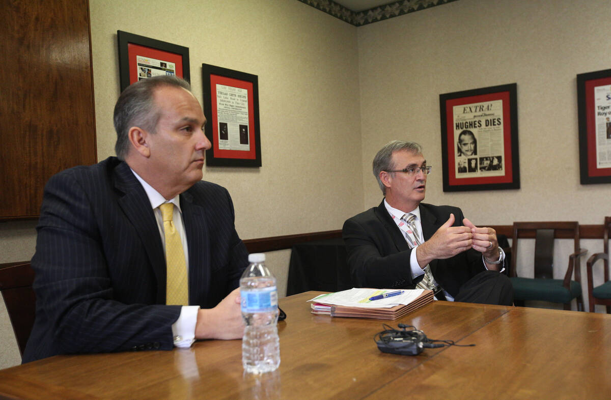 Superintendent Jesus Jara and CCSD Chief Financial Officer Jason Goudie discuss the possibility ...