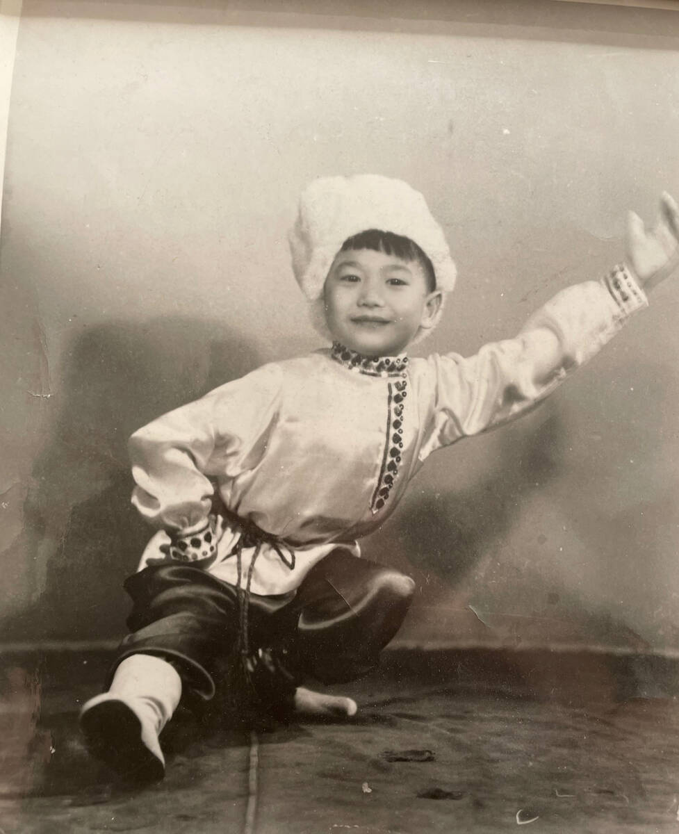 A young George Lee performed a classic Russian Trepak dance in Shanghai nightclubs. (Photo from ...
