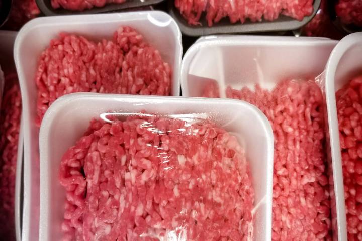 A variety of packages of ground beef. (Getty Images)