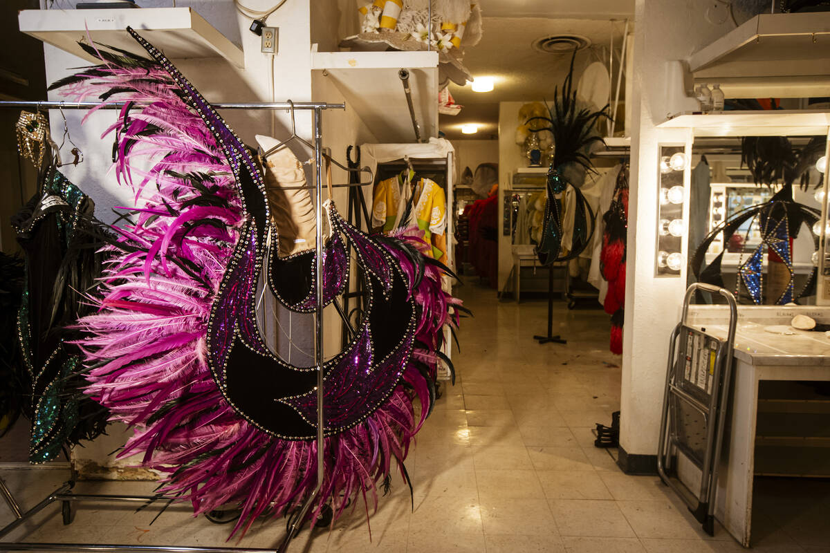 Costume pieces that were used in "Jubilee" are seen backstage at the Jubilee Theater, ...