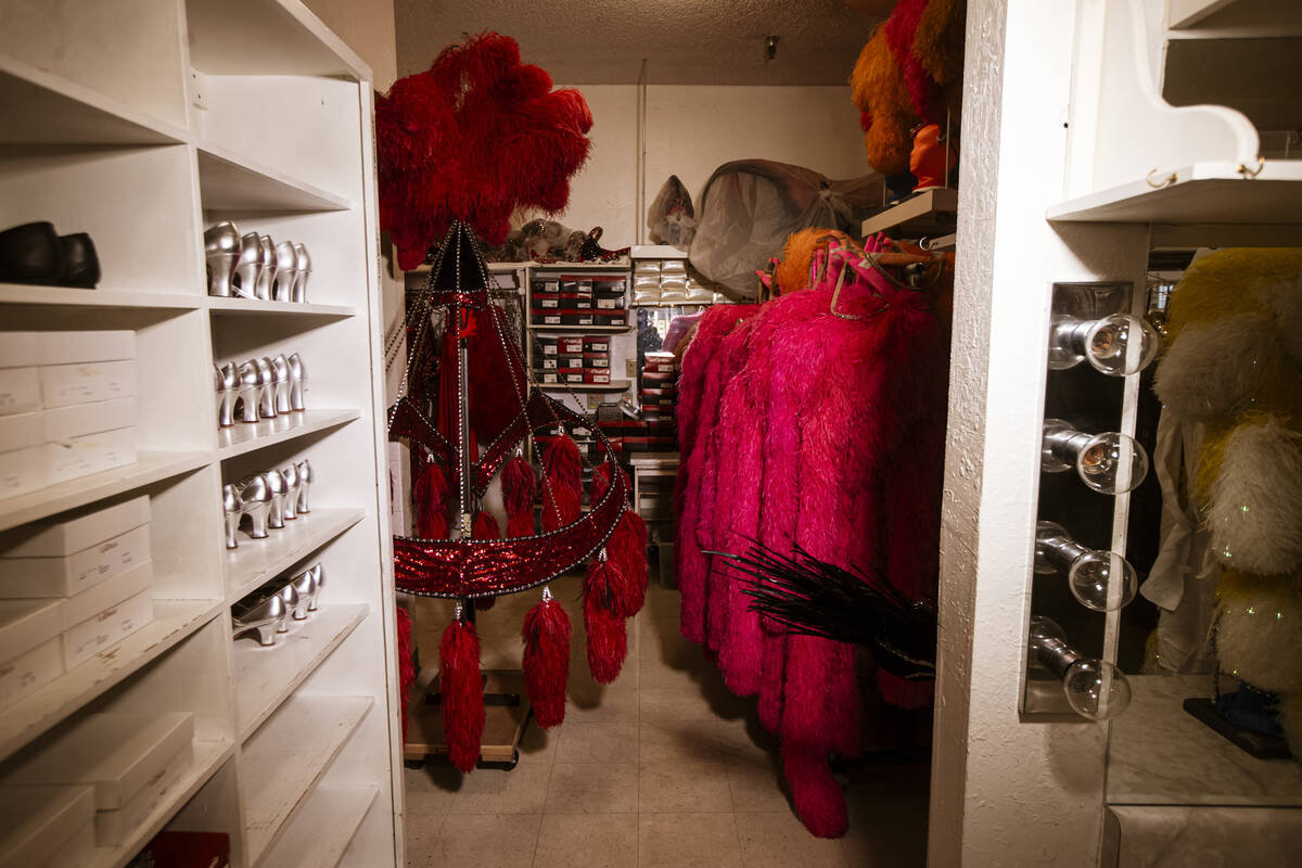 Costume pieces that were used in "Jubilee" are seen backstage at the Jubilee Theater, ...