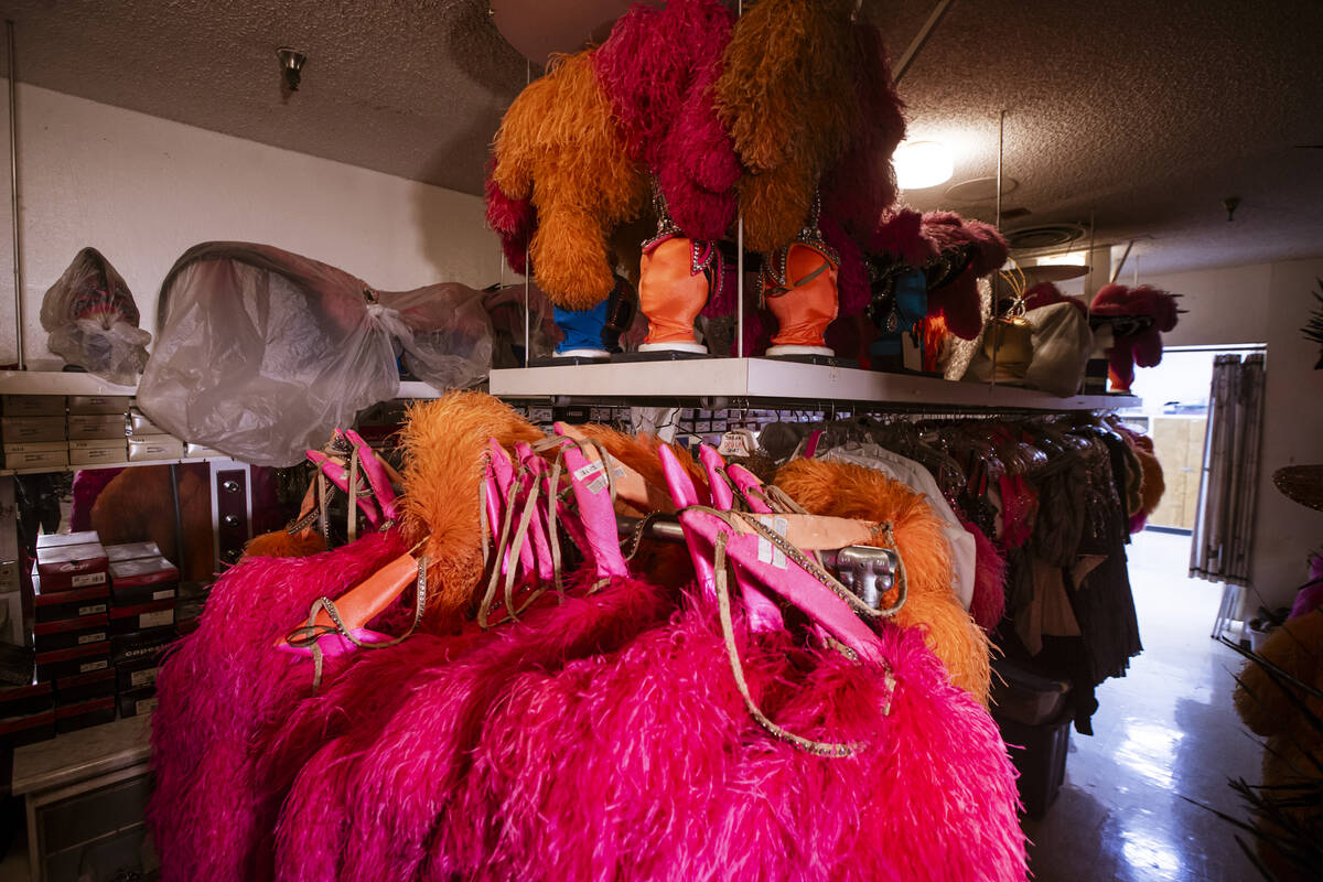 Costume pieces that were used in "Jubilee" are seen backstage at the Jubilee Theater, ...