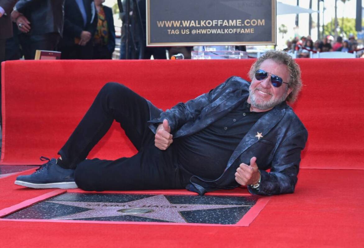 Sammy Hagar attends a ceremony honoring him with a star on the Hollywood Walk of Fame on Tuesda ...