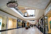 In this photo made on Wednesday, Feb. 24, 2021, people walks through a shopping mall in Pittsbu ...