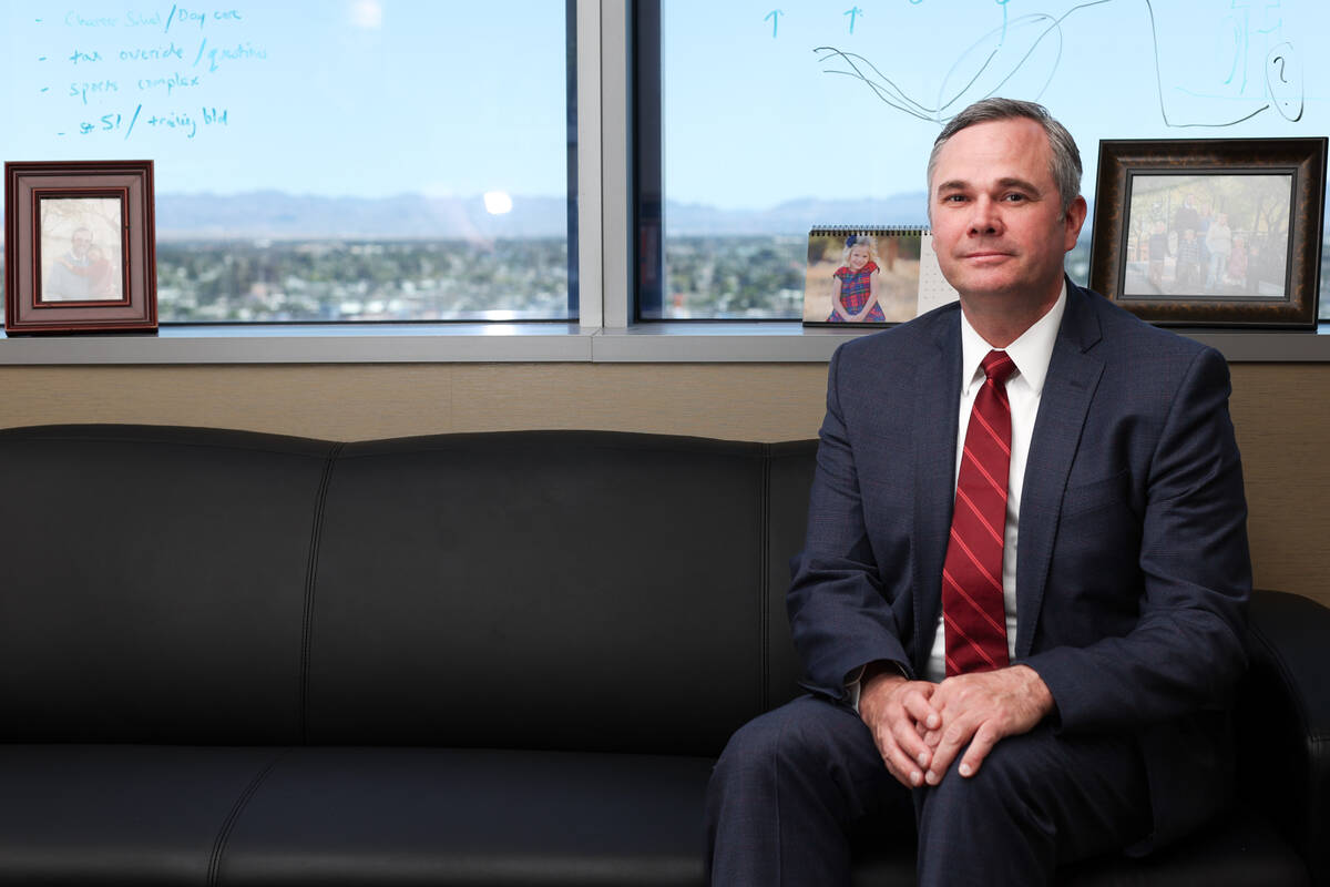 North Las Vegas City Manager Ryann Juden, who is set to leave his post at the end of April, on ...